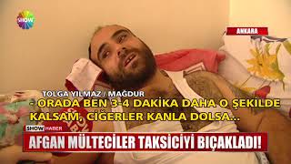 Afgan Mülteciler Taksiciyi Bıçakladı