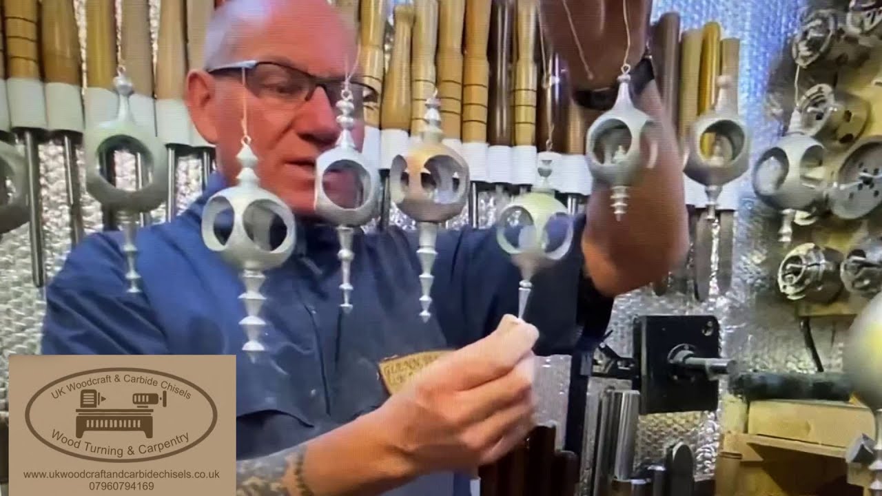 Woodturning making Christmas ornaments/baubles with finials using my Carbide Chisels and other tools