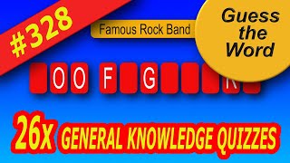 26 Guess The Word Quizzes, General Knowledge Quiz, Brain Training, Guess The Word In 10 Sec.