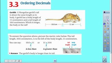 3.3 Video Ordering Decimals