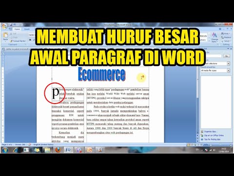 Cara membuat huruf kapital otomatis di word 2007