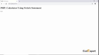 14 Calculator Using Switch Statement in PHP in Urdu/Hindi