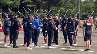 US Air Force Honor Guard Rehearse Edinburgh Tattoo 2022 #militarytattoo #drillteam #usaf #usdrill 
