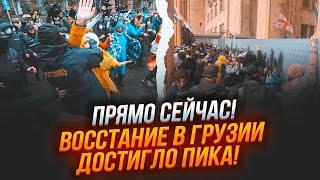 ⚡️В Тбилиси ХАОС! Лидера оппозиции избили! Видео ЗВЕРСТВА полиции! Протестующие пошли на штурм