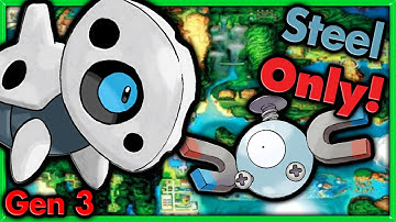 Can I Beat Pokemon Emerald with ONLY Steel Type Pokemon? 🔴 Pokemon Challenges