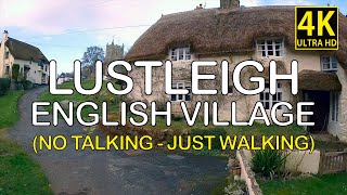 Walking tour Old English village Lustleigh Dartmoor England Babbling Brook (No Talking Just Walking)