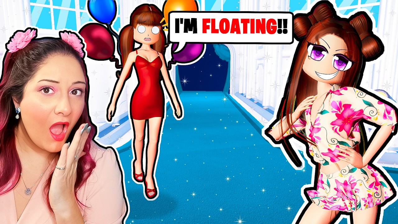 I CANT TOUCH THE FLOOR in Dress To Impress! FUNNY CHALLANGE