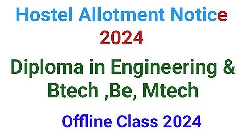 AMU diploma in Engineering Hostel Allotment & Offline CLass Notice 2024 | AMu Btech Offline class