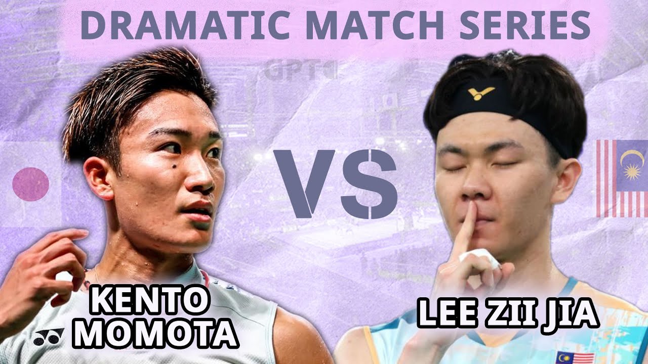 🟣 [DRAMATIC MATCH SERIES] - Kento MOMOTA Vs LEE Zii Jia - YouTube