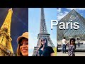 Paris trip  part 1  louvre museum  eiffel tower  room tour  paris in spring paris france