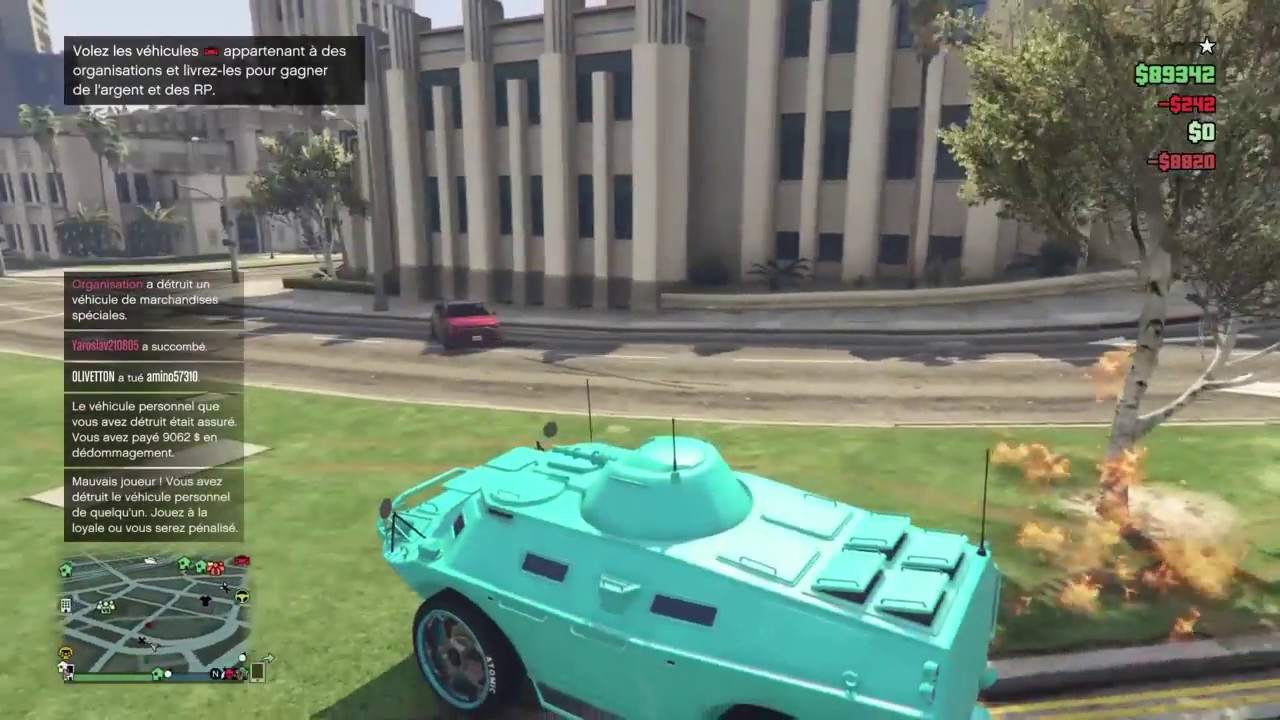 GTA 5 HYV APC freemode KILLS COMPILATION PS4 DLC gunrunning