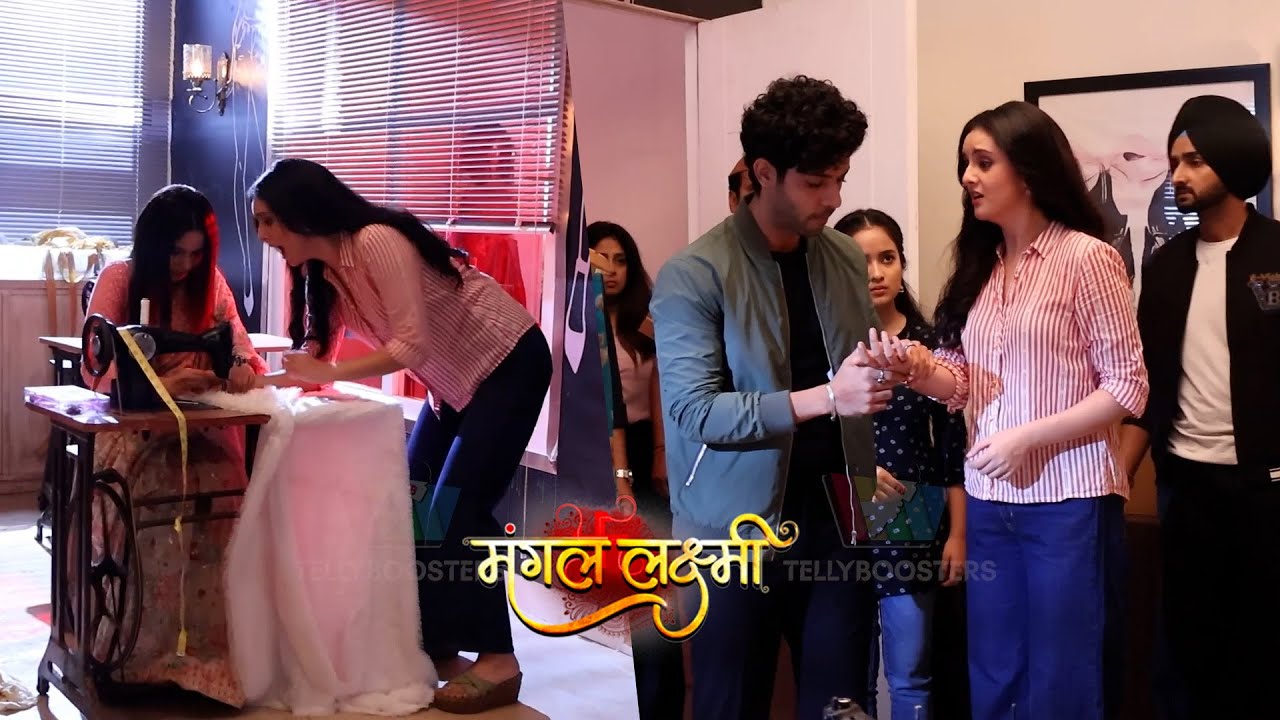 Mangal Lakshmi On Location | Lakshmi's ghost put Barkha's hand in the sewing machine, Karan Shocked