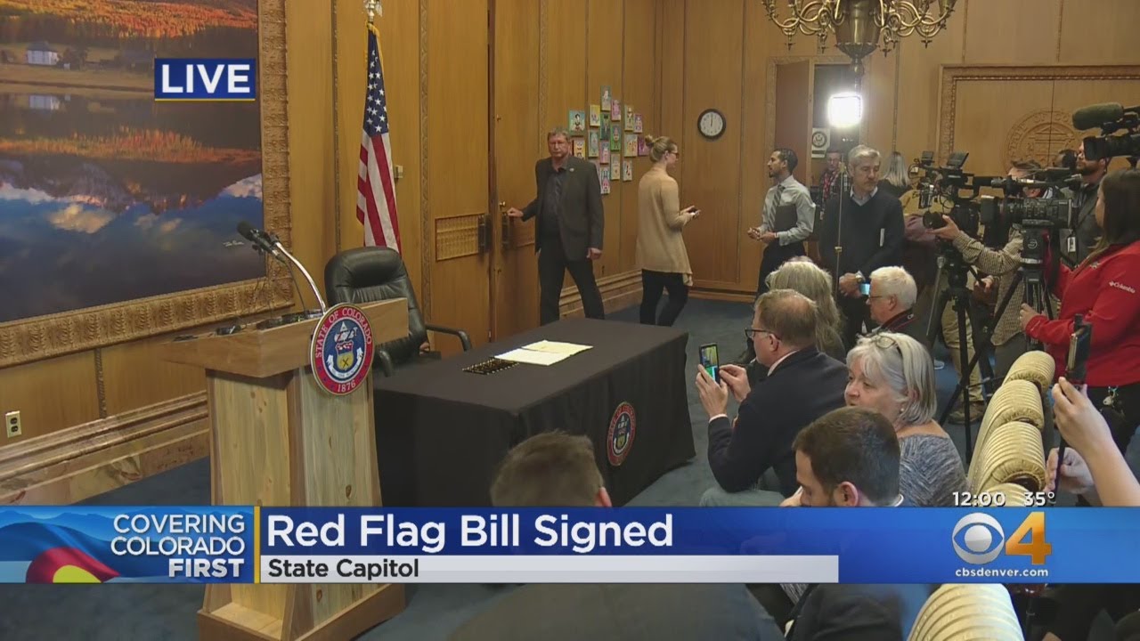 Gov. Jared Polis Signs Red Flag Bill Into Law In Colorado - YouTube