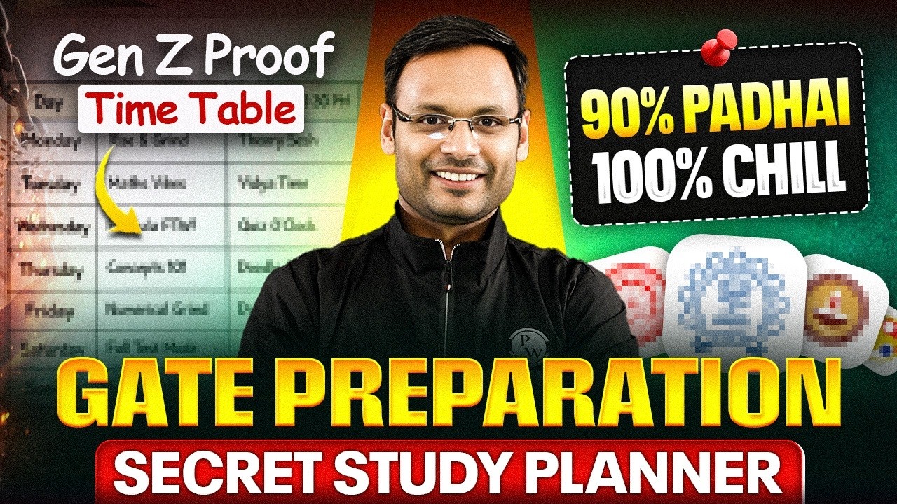 Best Time Table for GATE Preparation 🔥Secret Study Plan to Crack GATE ...