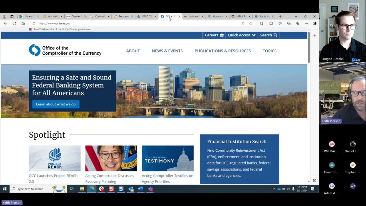 DRI Foundation - Veterans Outreach Program Webinar (May 2024) with Keith Pierson