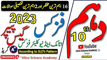 Class 10th physics guess paper 2023🔥Chapter 18🔥10th Class physics guess paper 2023 urdu medium😱