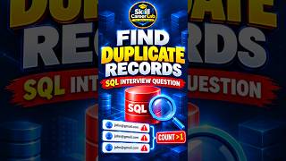 Find Duplicate Records in SQL 🔥 | GROUP BY & HAVING #Shorts