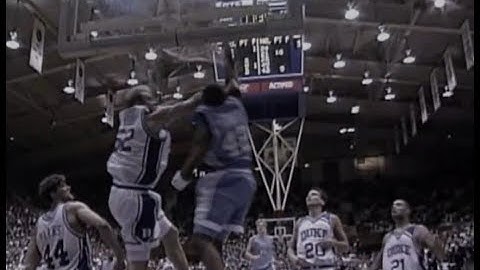 1995 UNC vs Duke - Stackhouse dunk (THSN audio)