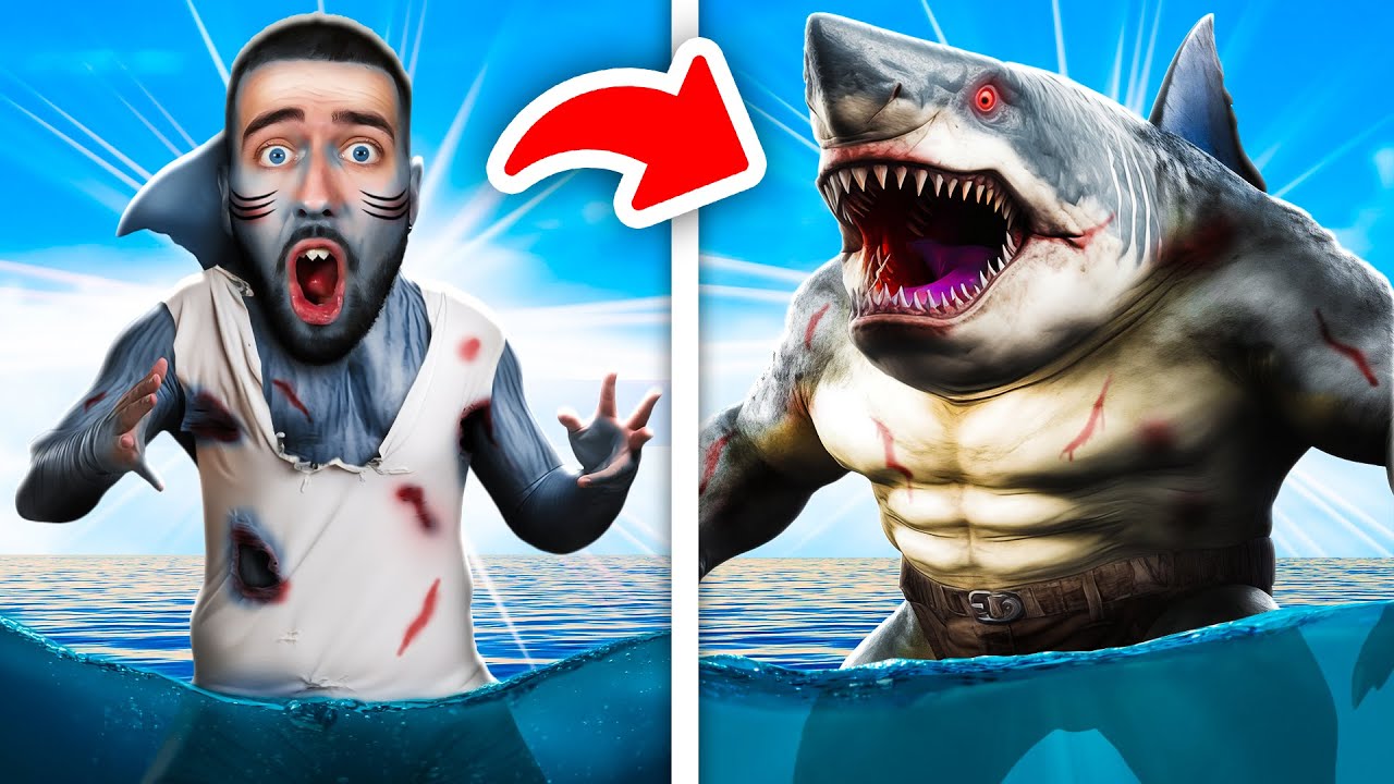 Passer d'HUMAIN à REQUIN ! TRANSFORMATION ! 🦈