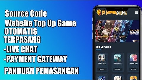 SOURCE CODE WEBSITE TOP UP GAME OTOMATIS & TERINTEGRASI DENGAN TRIPAY || BUAT WEBSITE TOP UP GAME
