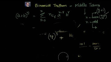 Binomial Expansion - Finding middle terms