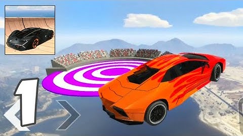 GT Car Stunt Master 3D - OFFLINE Game 2022 - Part 1 [Walkthrough - Gameplay] Android - ios