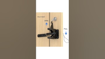 Gate Latches for Metal Gates,Self Locking Fence Gate Latch Carbon Steel Black,Gate Latch Hardware