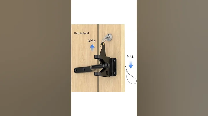 Gate Latches for Metal Gates,Self Locking Fence Gate Latch Carbon Steel Black,Gate Latch Hardware