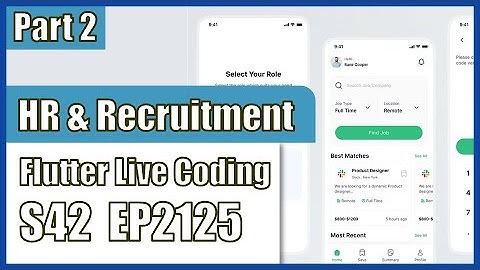 [Flutter] Flutter Live Coding EP2125 (HR & Recruitment App UI Part 2)
