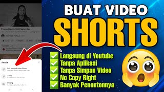 Cara membuat Video Shorts dari Video Panjang langsung di Youtube
