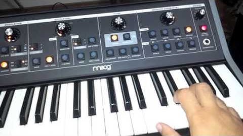 Moog Little Phatty Filter in self-oscillation