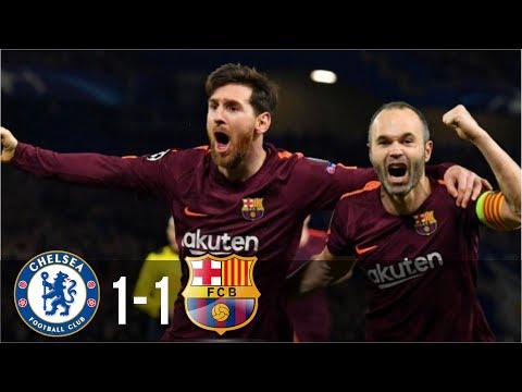 Chelsea Vs Barcelona 1-1 - All Goals & Highlights UCL 21/02/2018 HD