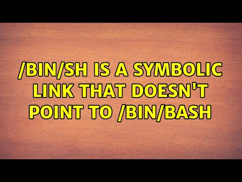 Ubuntu: /bin/sh is a symbolic link that doesn't point to /bin/bash (2 Solutions!!)