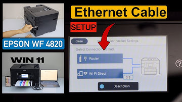Epson WorkForce WF4820 Setup Using Ethernet Cable - Fast Printing & Scanning - Laptop or SmartPhone.