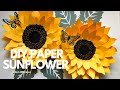 Diy sunflower paper flower tutorial