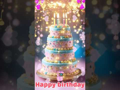 Happy Birthday Rotation Cake 💖 heart birthday #happybirthday #birthdaycake #birthdaysong #생일