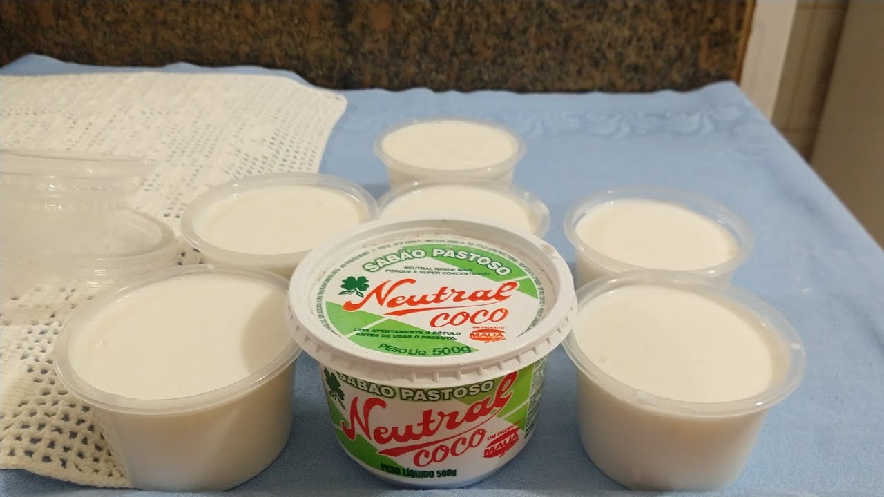 Como multiplicar o sabão Pastoso de coco da Neutral - YouTube