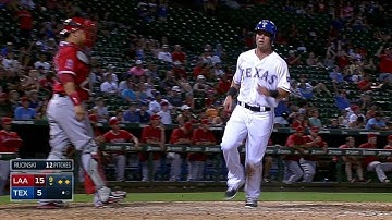 LAA@TEX: Chirinos lines an RBI single to right field