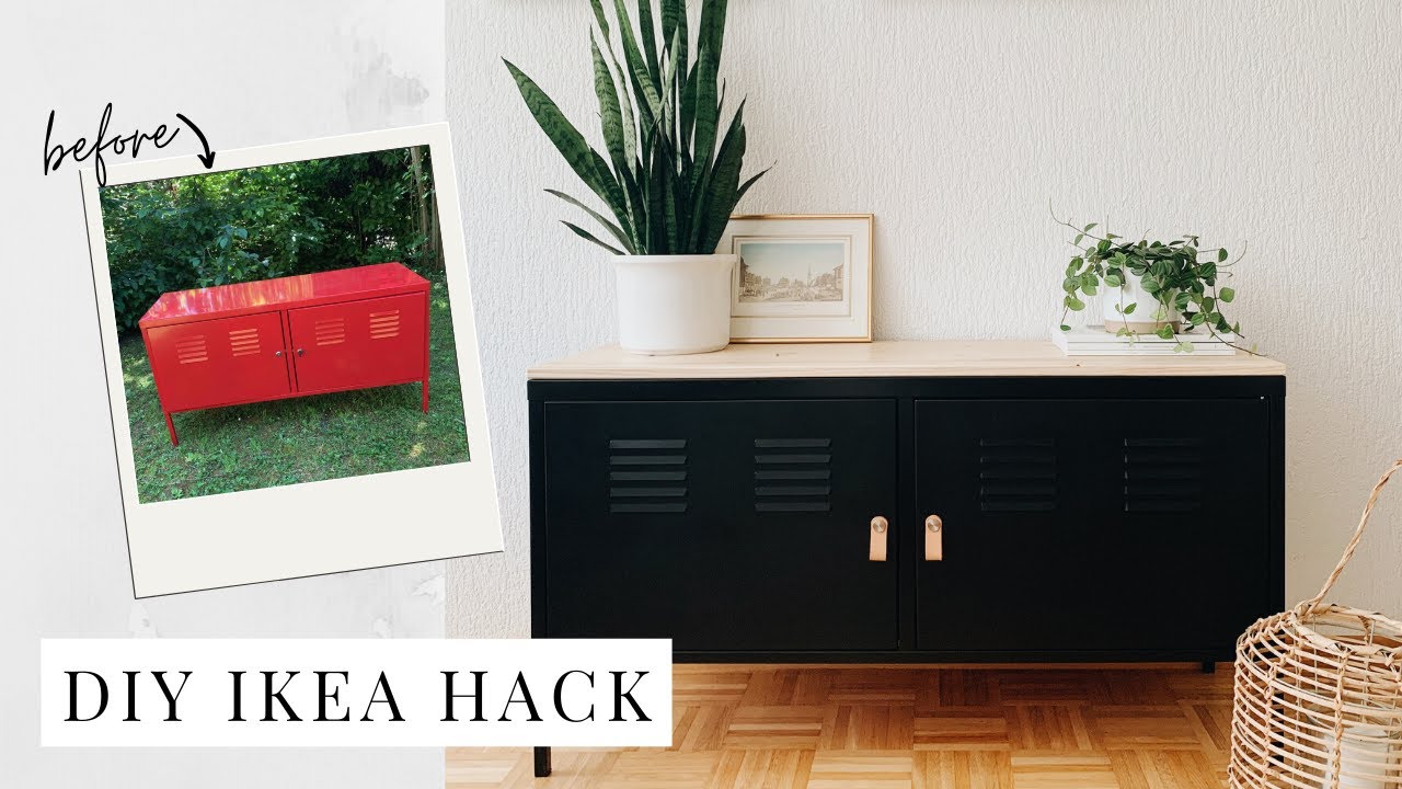 IKEA PS キャビネット DIY MODERN SIDEBOARD IKEA HACK | Scandinavian Inspired Thrift