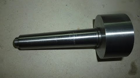 usinage, épisode 2 filetage int et ext  du cône morse cm2 de la tête à aléser pour tour à métaux
