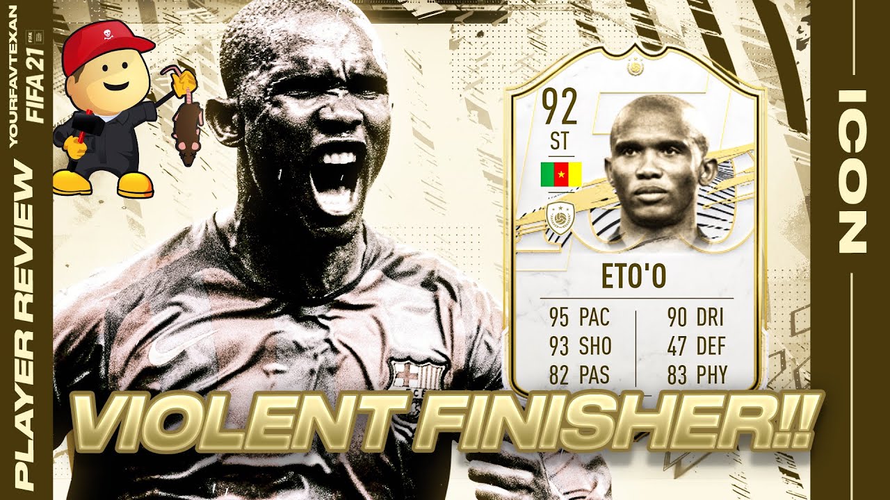 THE EXTERMINATOR! FIFA 21 PRIME ETO'O PLAYER REVIEW - FIFA 21 ETO'O 92 GAMEPLAY - FUT 21 92 ETO'O