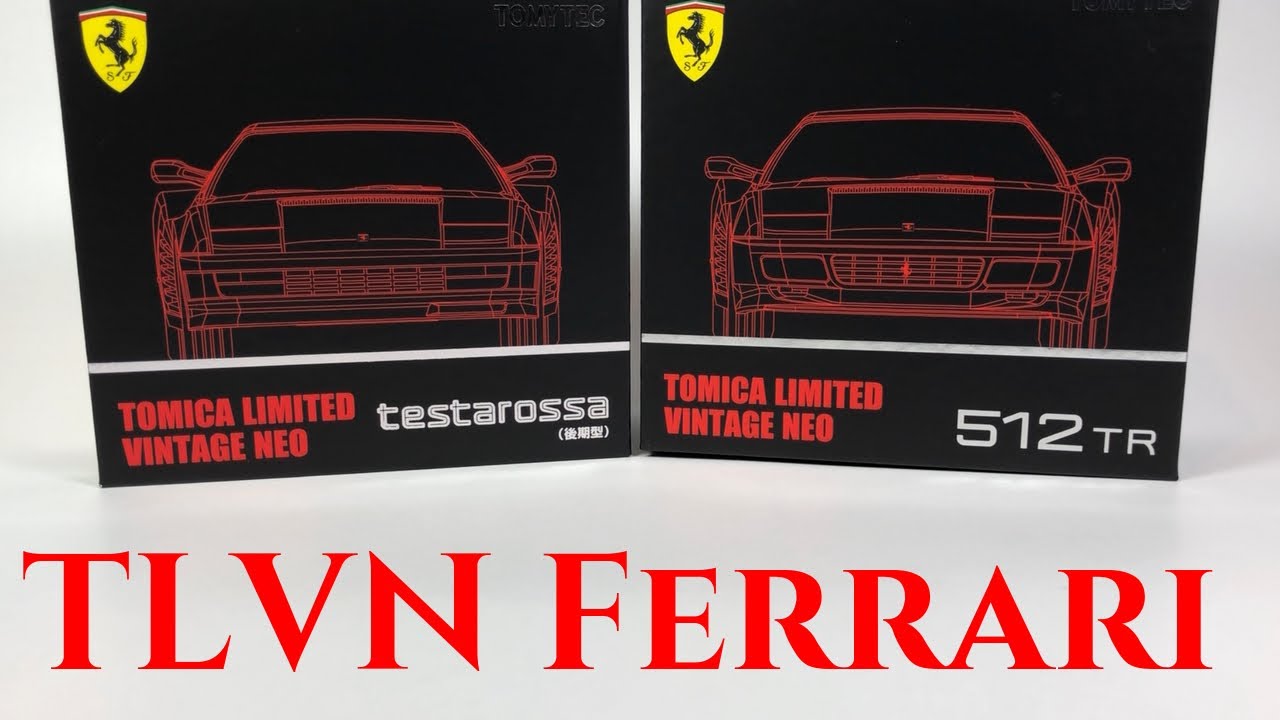 Tommy Tech black PSL Tomica Limited Vintage Neo TLV-NEO Ferrari Testarossa 