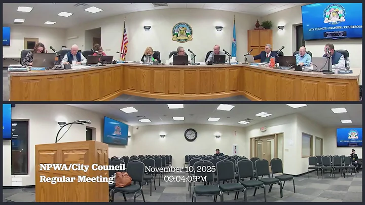 NPWA/City Council Regular Meeting - Monday, November 10, 2025