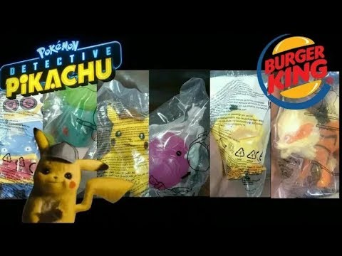 figuras detective pikachu burger king