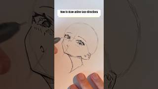 How to draw anime face directions #drawsoeasyanime #drawing #tutorial