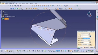 Catia Sheet Metal tutorial exercise for beginners including edge and bend ...