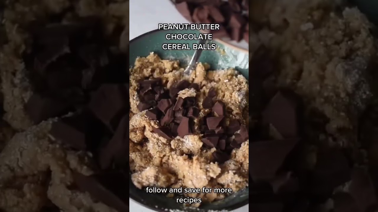 Peanut butter chocolate cereal balls - Erdnussbutter Schokoladen Frühstück