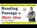 Reading the passage to find the Main Idea