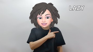 American Sign Language (ASL) Lesson: Opposite Adjectives | Lazy - Hardworking