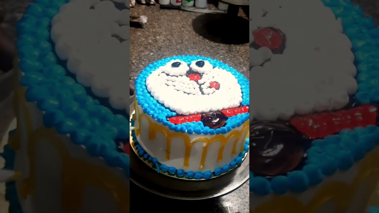 डोरेमोन केक डेकोरेशन || Doraemon cake design simple || Doraemon cake 1 kg